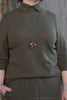 by basics Shirt aus Feinstrick 4048 in dark olive - softe Merinowolle3