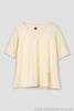 Ewa i Walla Kurzarm-Shirt 44979 INEZ in pastellgelb (vanilla) - softer Jersey8