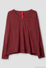 Ewa i Walla Shirt 44985 GYRID in burgunder rot (burgundy) - Jersey aus reiner Baumwolle7