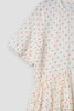 Ewa i Walla Kleid 55835 JENNIFER in creme mit rosenroten Dots (rose dot voile) - softer Voile9