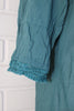 Ewa i Walla Tunika 44656 in türkis mit großem Spitzeneinsatz - reine Baumwolle3