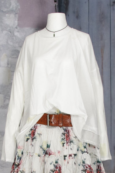 Ewa i Walla Shirt 44977 LYDIA in weiss (white) - softer Jersey aus reiner Baumwolle