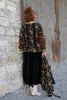 Les Ours Bluse ANETH in vintage schwarz mit Flowerprint - wollige Baumwolle6