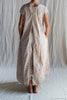 Les Ours langes Kleid LITCHI in beige mit Flowerprint in altrosa (liberty old pink) - softe Popeline aus Baumwolle5