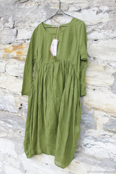 Privatsachen Kleid STEIGUNDE 1910303 in pistaziengrün (kasper) - 100% Ramie
