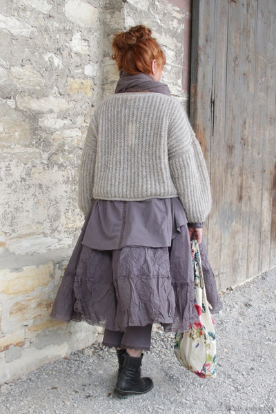 Esmeralda Pullover NICKY in sand meliert - Merino, Mohair & Tactel3