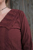 Ewa i Walla Bluse 44105 VALFRIED in burgunder rot (burgundy) - reine Knitterbaumwolle4