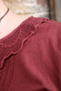 Ewa i Walla Bluse 44107 LOIS in burgunder rot (burgundy) - reine Knitterbaumwolle