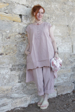 *Ewa i Walla Bluse LIS 44127 in rosé (pale mauve) - reine Baumwolle