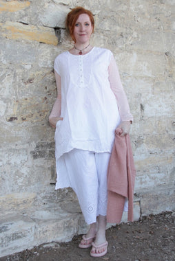 *Ewa i Walla Bluse LIS 44127 in weiß (white) - reine Baumwolle