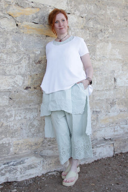 *Ewa i Walla Bluse LIS 44127 in zartem mint (soft jade) - reine Baumwolle