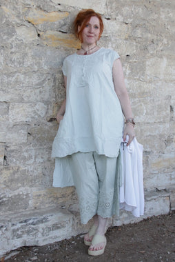 *Ewa i Walla Bluse LIS 44127 in zartem mint (soft jade) - reine Baumwolle