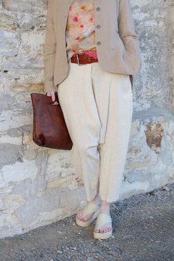 Ewa i Walla Sarouel-Hose 11409 MAJVI in cremeweiss (bone white) - softes Leinen