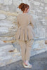 Ewa i Walla Jacke CELEST 66771 in beige (sand) - Twill aus Leinen & Baumwolle