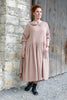 Ewa i Walla Kleid 55866 LISE-LOTTE in altrose (taupe) - softe Winterbaumwolle