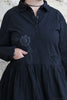 Ewa i Walla Kleid PAOLA 55820 in vintage schwarz - reine Knitterbaumwolle4