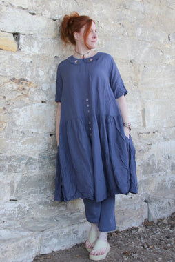 *Ewa i Walla Kleid NAJMA 55894 in blau (blue) - sommerlicher Sushi Voile