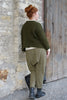 Ewa i Walla Pullover 44991 GURLI im satten oliv (olive) - superfeine Alpakawolle3