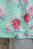 Ewa i Walla Rock 22222 EKIN in mintgrün mit Flowerprint (turquoise flower) - reine Knitterbaumwolle7