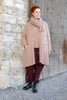 Ewa i Walla Mantel 66758 MARIE in altrose (taupe) - reine, gewalkte Schafswolle