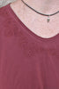 Ewa i Walla Shirt 44985 GYRID in burgunder rot (burgundy) - Jersey aus reiner Baumwolle4