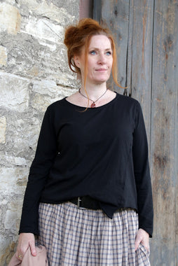 *Ewa i Walla Shirt 44987 GISELA in schwarz (black) -  softer Jersey aus reiner Baumwolle