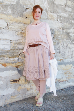 *Ewa i Walla Top AINO 33389 in rosé (pale mauve) - reine Baumwolle