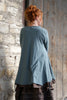 Ewa i Walla Tunika 44986 DANIA in blaugrau (storm blue) - softer Jersey aus reiner Baumwolle