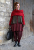 Ewa i Walla Tunika 44986 DANIA in burgunder rot (burgundy) - softer Jersey aus reiner Baumwolle