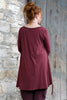 Ewa i Walla Tunika 44986 DANIA in burgunder rot (burgundy) - softer Jersey aus reiner Baumwolle