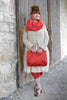 Fra.Sa Mini-Shopper NINA in vintage rot (rosso red) - supersoftes, recyceltes Leder2