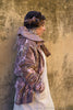 Les Ours Jacke PISSENLIT in altrose mit Flowerprint - kuscheliger Samt aus reiner Baumwolle