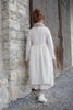 Les Ours Kleid AMIA in antikweiss (ecru) - gecrashte Baumwolle mit eingewebten Streifen4