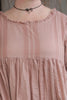 Les Ours Kleid SAMAYA in altrosa (old pink) - supersofte, geprägte Baumwolle3