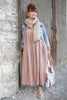 Les Ours Kleid SAMAYA in altrosa (old pink) - supersofte, geprägte Baumwolle