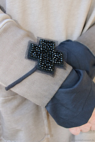 Pluslavie / Plü schönes PLUS-Logo Armband / Fußband in schwarz (black)