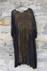 Privatsachen Kleid ZUSEEN 2120315 handcoloriert in khaki/bronze - reine, exklusive Seide