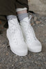 Lofina Sneakers 3560 in bianco ottico/weiß im usedlook - recyceltes Leder2