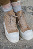 Lofina Sneakers 3720 in aglio/hellbraun - recyceltes Leder3